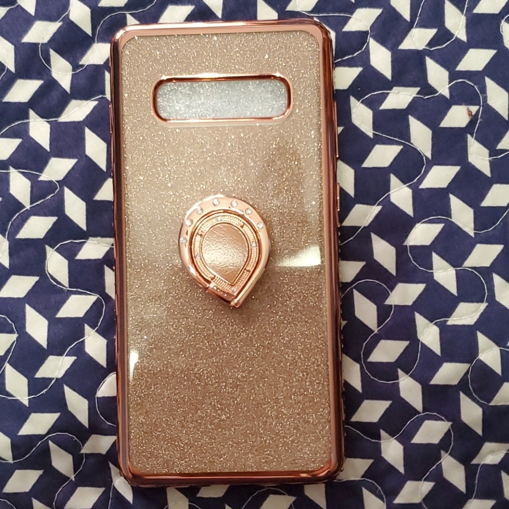 New S10 plus Rose gold phone case